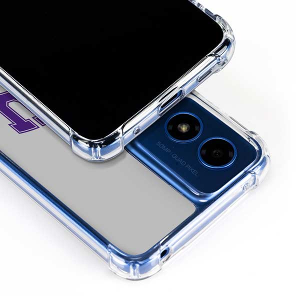 Texas Christian University Horned Frogs Logo Print Moto G 5G (2024) Clear Case