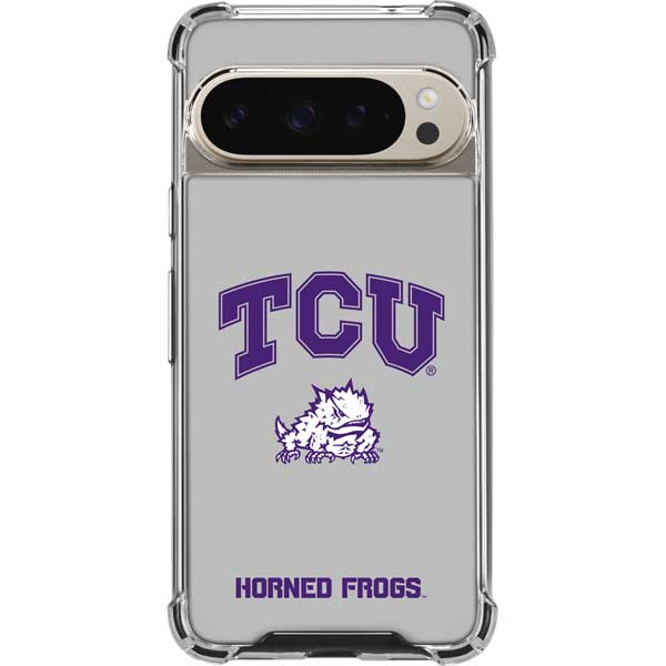 Texas Christian University Horned Frogs Logo Print Google Pixel 9 Pro XL Clear Case