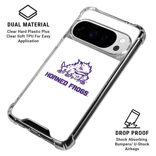 Texas Christian University Horned Frogs TCU Google Pixel 10 Pro Clear Case