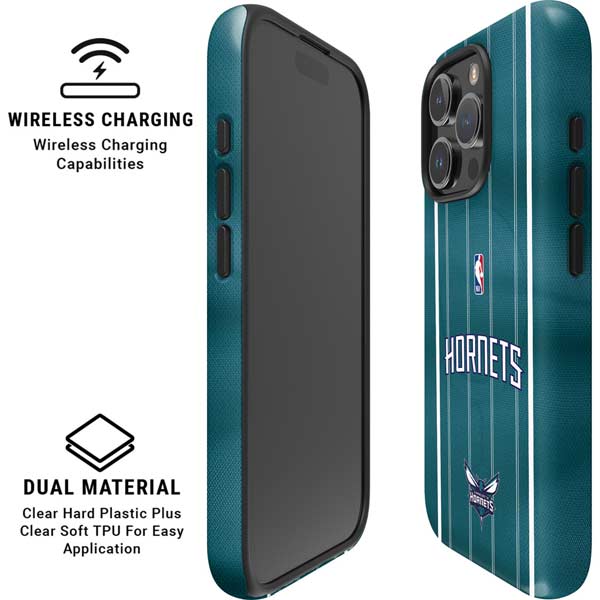 NBA Charlotte Hornets Jersey iPhone 16 Pro Max Magsafe Impact Case