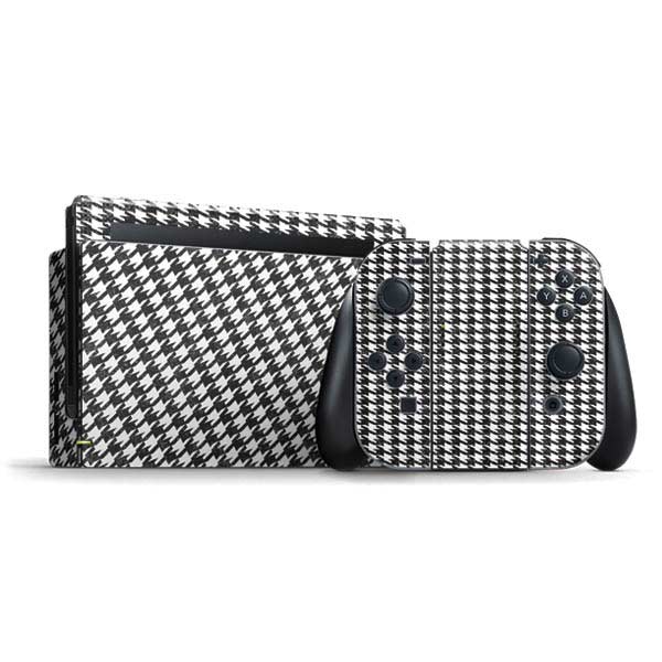 Houndstooth Black/White Nintendo Skins