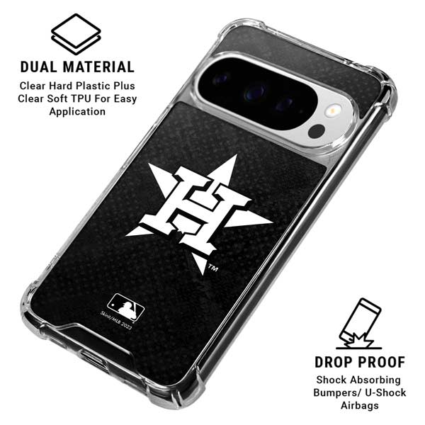 MLB Houston Astros Dark Wash Google Pixel 10 Pro Clear Case