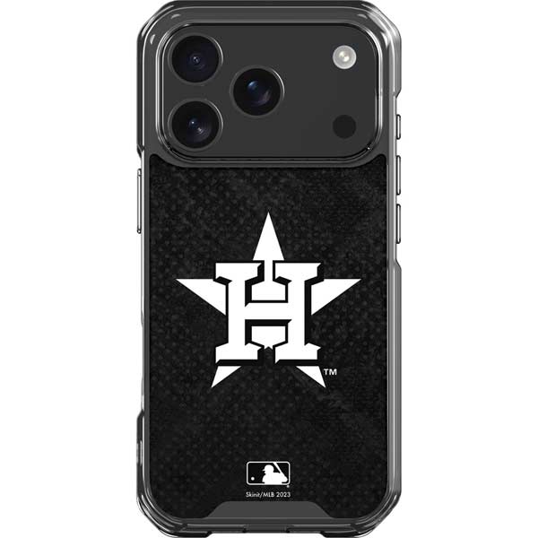 MLB Houston Astros Dark Wash iPhone 17 Pro Clear Case
