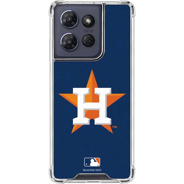MLB Houston Astros Distressed Moto G Play 5G (2025) Clear Case