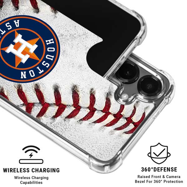 MLB Houston Astros Game Ball Galaxy S26 Clear Case
