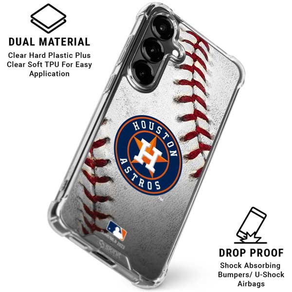 MLB Houston Astros Game Ball Galaxy S26 Clear Case