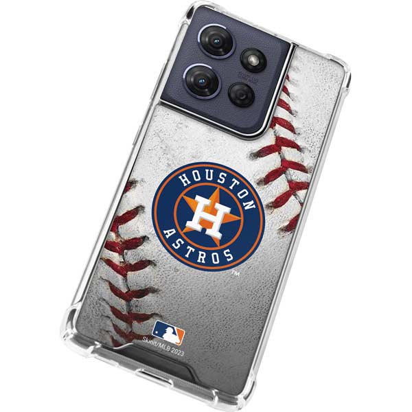 MLB Houston Astros Game Ball Moto G Play 5G (2025) Clear Case