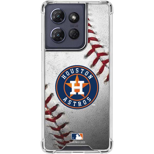 MLB Houston Astros Game Ball Moto G Power 5G (2025) Clear Case