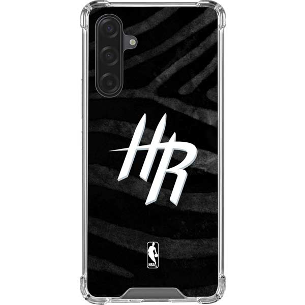 NBA Houston Rockets Black Animal Print Galaxy Cases