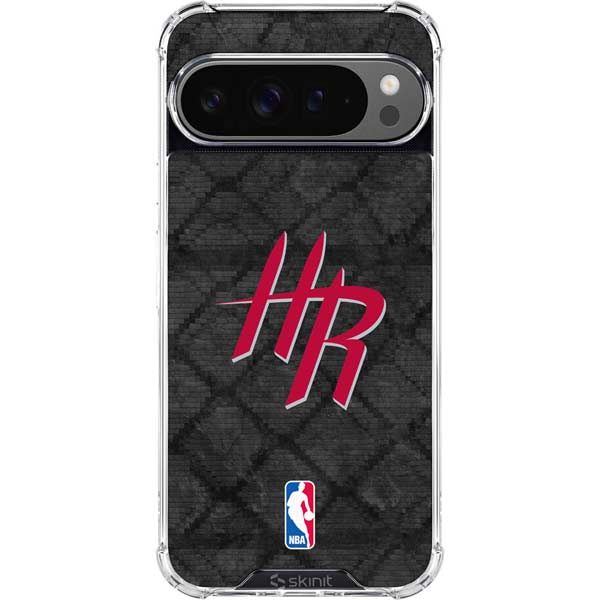NBA Houston Rockets Dark Rust Google Pixel 10 Pro XL Clear Case