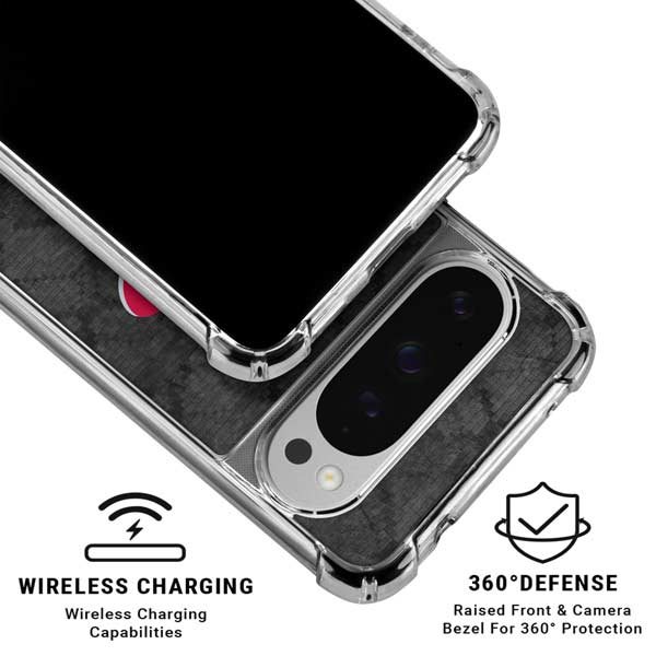 NBA Houston Rockets Dark Rust Google Pixel 10 Pro XL Clear Case