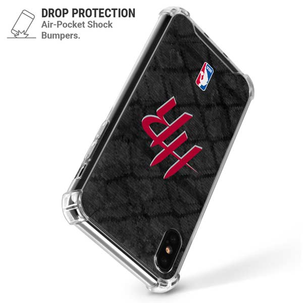 NBA Houston Rockets Dark Rust iPhone X/XS Clear Case