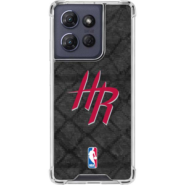 NBA Houston Rockets Dark Rust Moto G 5G (2025) Clear Case