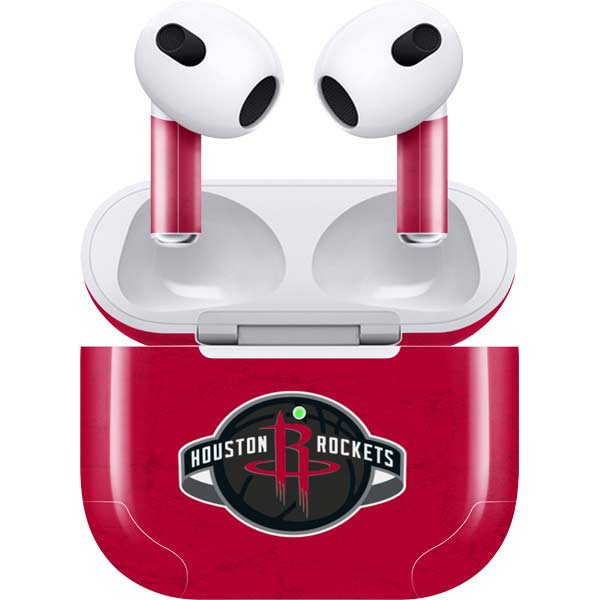 NBA Houston Rockets Distressed Apple AirPods (3rd Gen 2021) Skin