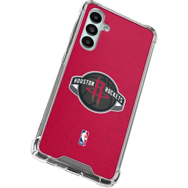 NBA Houston Rockets Distressed Galaxy A16 5G Clear Case