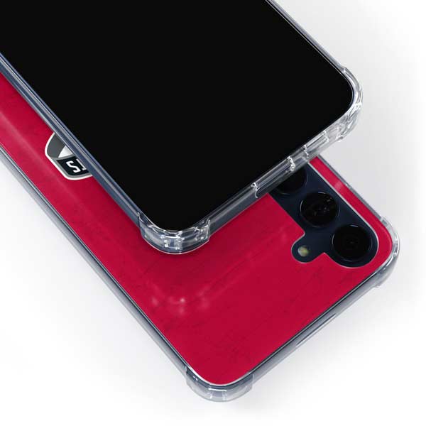 NBA Houston Rockets Distressed Galaxy A35 5G Clear Case