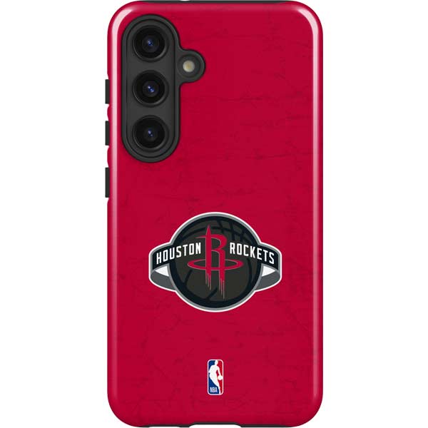 NBA Houston Rockets Distressed Galaxy S25 Impact Case