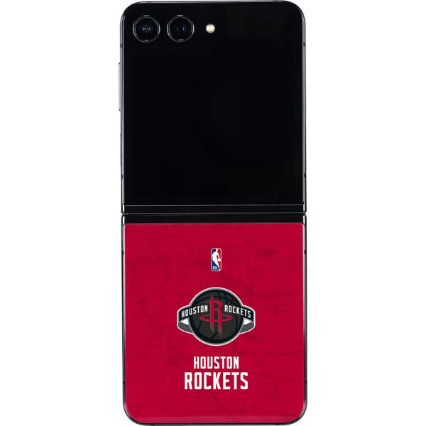 NBA Houston Rockets Distressed Galaxy Z Flip5 5G Skin