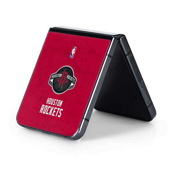 NBA Houston Rockets Distressed Galaxy Z Flip5 5G Skin