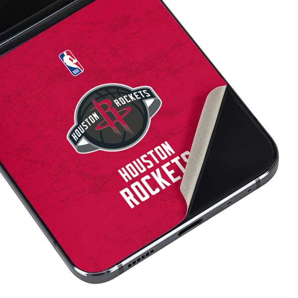 NBA Houston Rockets Distressed Galaxy Z Flip5 5G Skin