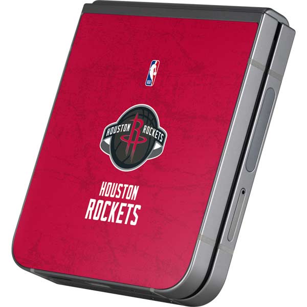 NBA Houston Rockets Distressed Galaxy Z Flip6 Skin