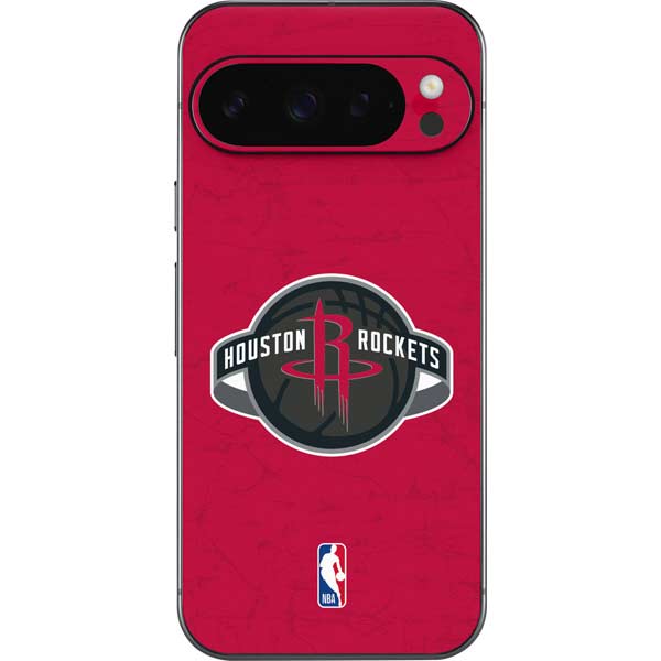 NBA Houston Rockets Distressed Google Pixel 9 Pro Skin