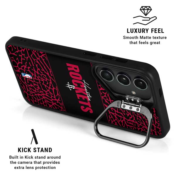 NBA Houston Rockets Elephant Print Galaxy S26 Ultra Kickstand Case