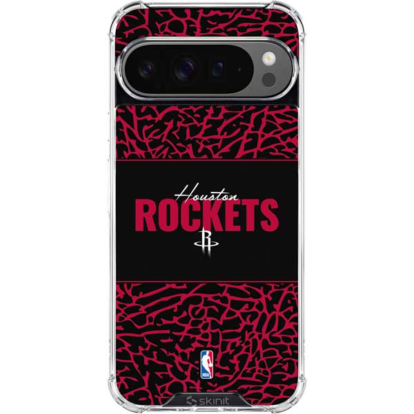 NBA Houston Rockets Elephant Print Google Pixel 10 Pro Clear Case
