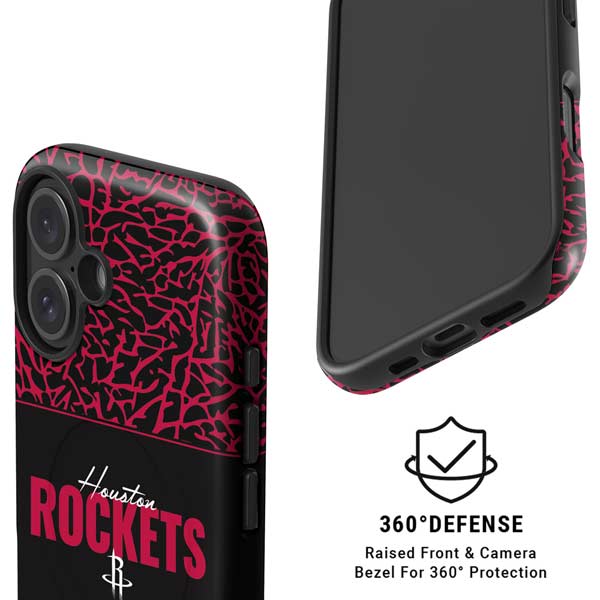 NBA Houston Rockets Elephant Print iPhone 16 Magsafe Impact Case