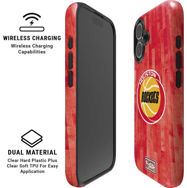 NBA Houston Rockets Hardwood Classics iPhone 16 Magsafe Impact Case