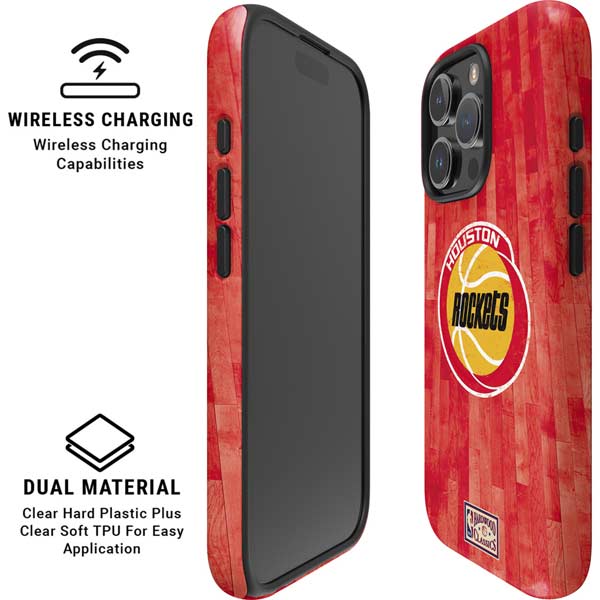 NBA Houston Rockets Hardwood Classics iPhone 16 Pro Magsafe Impact Case