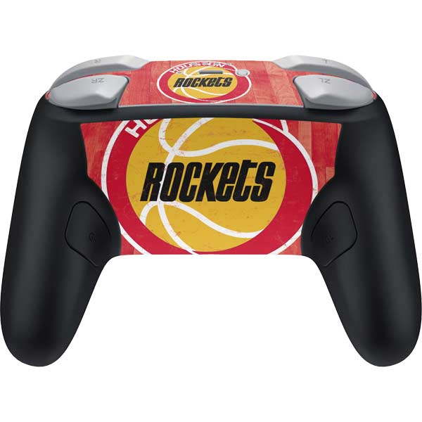 NBA Houston Rockets Hardwood Classics Nintendo Switch 2 (2025) Pro Controller Skin