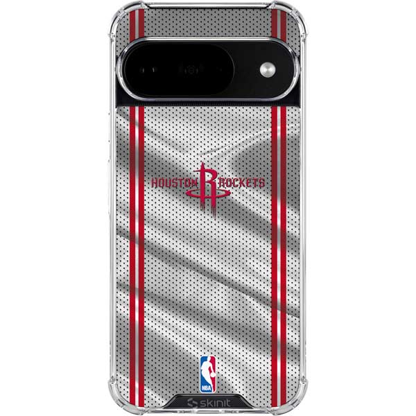 NBA Houston Rockets Home Jersey Google Pixel 10 Clear Case