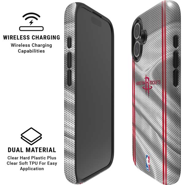 NBA Houston Rockets Home Jersey iPhone 16 Plus Magsafe Impact Case
