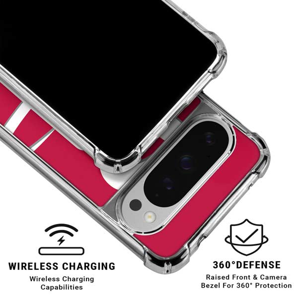 NBA Houston Rockets Large Logo Google Pixel 10 Pro Clear Case