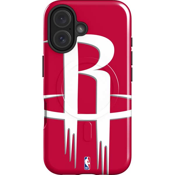 NBA Houston Rockets Large Logo iPhone 16 Magsafe Impact Case