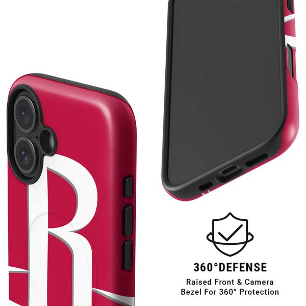 NBA Houston Rockets Large Logo iPhone 16 Magsafe Impact Case