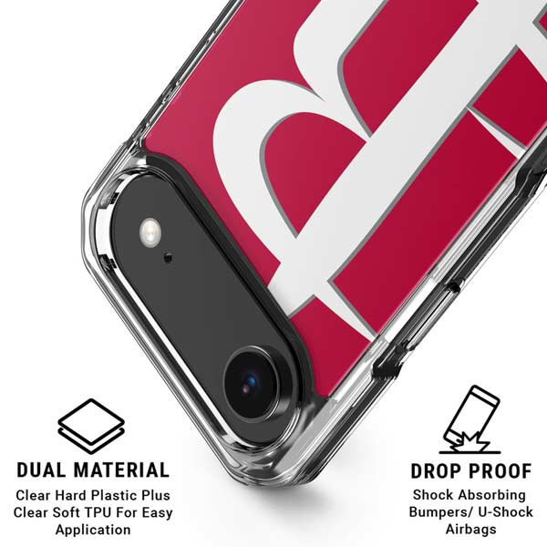 NBA Houston Rockets Large Logo iPhone 17 Air Clear Case