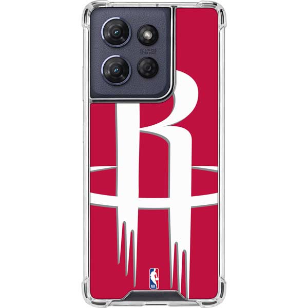 NBA Houston Rockets Large Logo Moto G 5G (2025) Clear Case