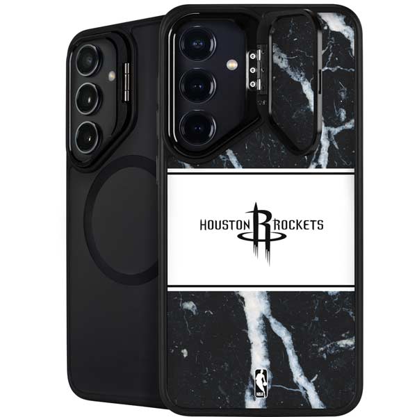 NBA Houston Rockets Marble Galaxy S26 Kickstand Case