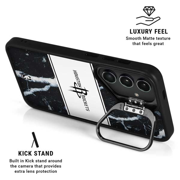 NBA Houston Rockets Marble Galaxy S26 Kickstand Case