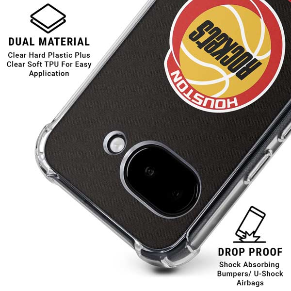 Houston Rockets Retro Palms Google Pixel 9a Clear Case | Clear Phone ...