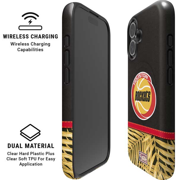 NBA Houston Rockets Retro Palms iPhone 16 Plus Magsafe Impact Case