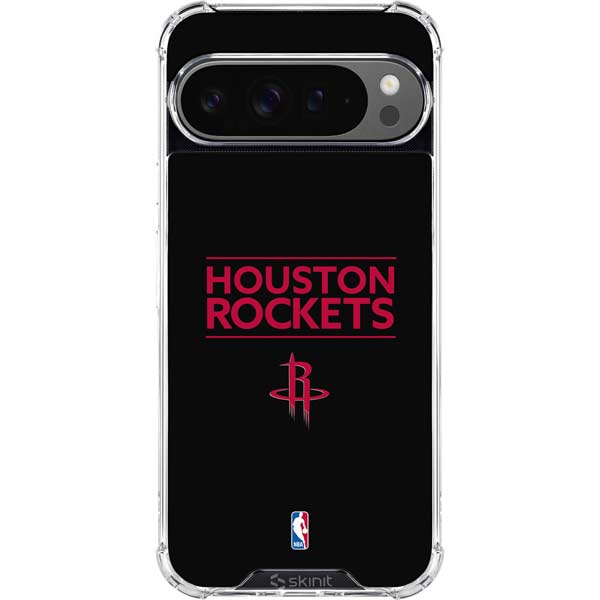 NBA Houston Rockets Standard - Black Google Pixel 10 Pro Clear Case