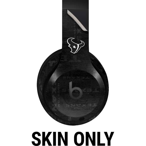 NFL Houston Texans Black & White Beats Studio Pro Wireless Headphones Skin