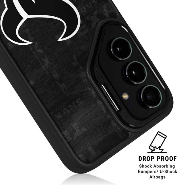 NFL Houston Texans Black & White Galaxy S26 Plus Kickstand Case