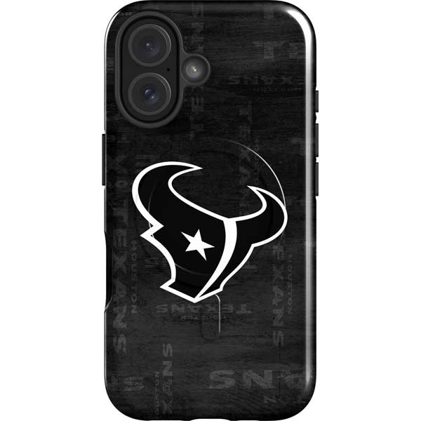 NFL Houston Texans Black & White iPhone 17 Magsafe Impact Case