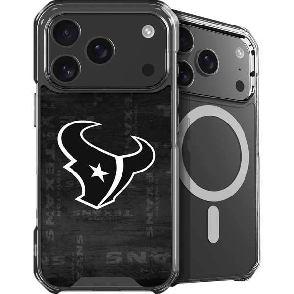 NFL Houston Texans Black & White iPhone 17 Pro Max MagSafe Case