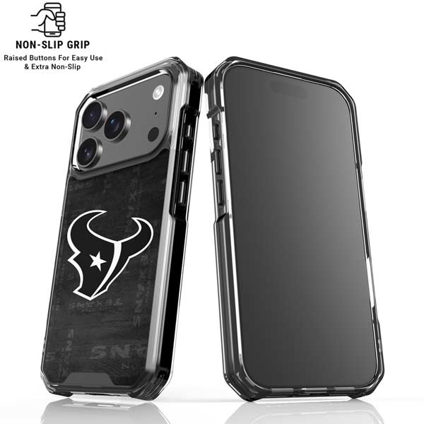 NFL Houston Texans Black & White iPhone 17 Pro Max MagSafe Case