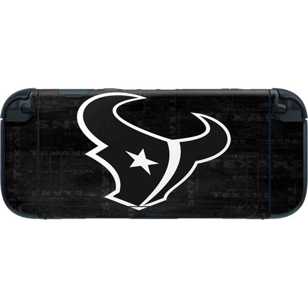 NFL Houston Texans Black & White Nintendo Switch 2 (2025) with Joy-Con Skin